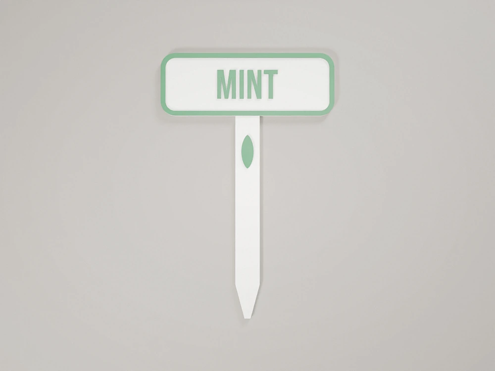 Plant label with a name – 3