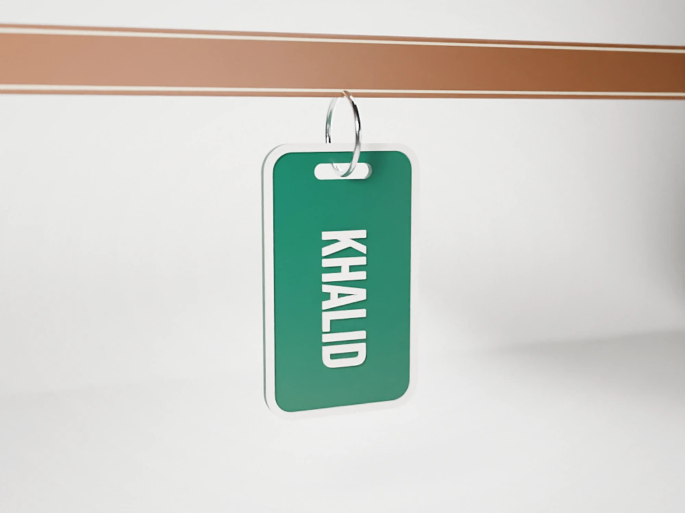 Luggage tag with your name
