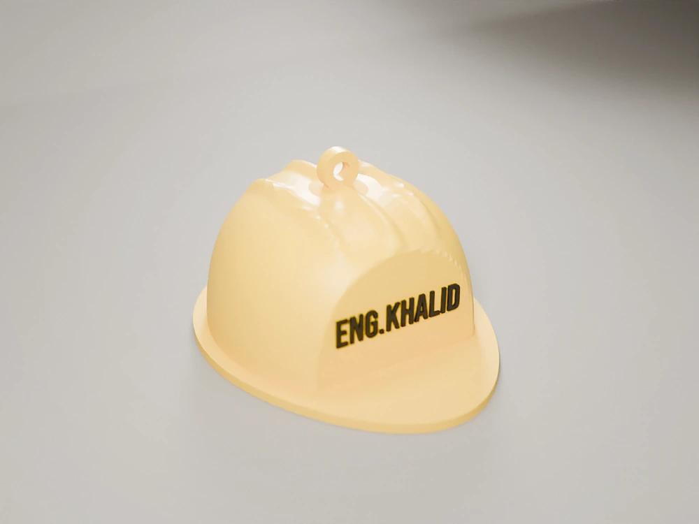 Mini hard hat with your name and company logo